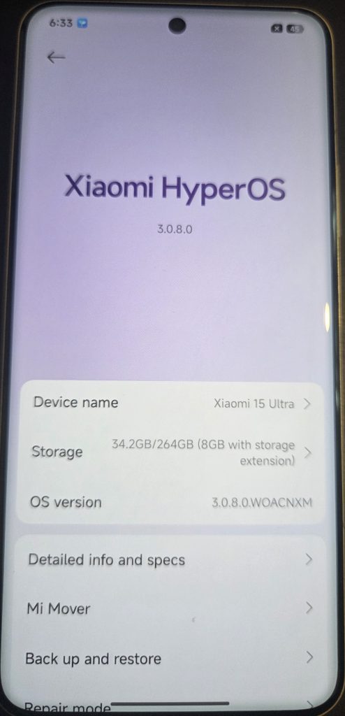 Разблокировка загрузчика и прошивка Xiaomi 15 Ultra Китай на Глобал прошивку